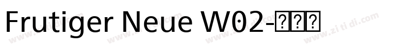 Frutiger Neue W02字体转换